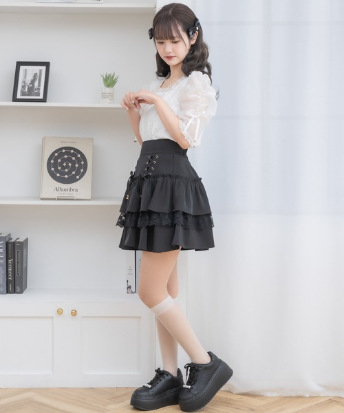couture BY ROJITA(クチュールバイロジータ)の「パールビジュープラットフォームスニーカー(スニーカー・レディース・ホワイト/ブラック・37/38/39)」の15枚目の写真