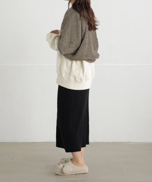 ALTROSE（アルトローズ）の「3way ブランケット 型押し ステッチ（ブランケット・レディース・モカ/グリーン/アイボリー・FREE）」の21枚目の写真