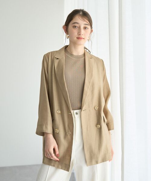 YECCA VECCA(イェッカヴェッカ)の「マシンウォッシャブルノースリーブニット(ニット/セーター・レディース・ベージュ/グリーン系その他3/ブラック/その他7・FREE)」の14枚目の写真