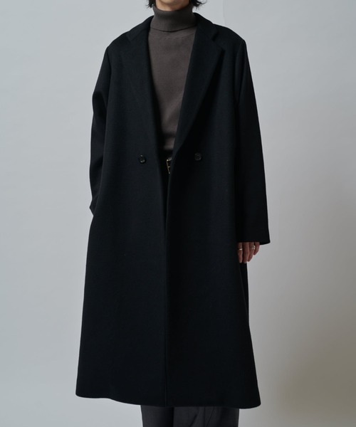 値下げします‼︎Louis Vuitton ダークネイビー チェスターコート 美品！LOUIS VUITTONモノグラムチェスターコート ダークネイビー 2025