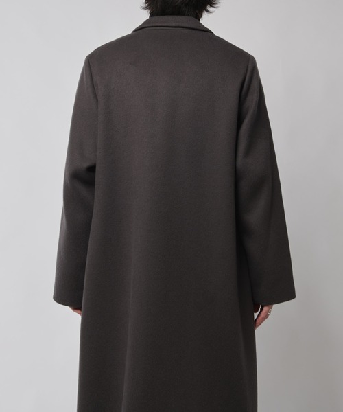 23AW Lui’s メルトンクラシックチェスターコート S ブラック 極美品 ビーバーメルトンクラシックチェスター（チェスターコート）｜Lui's