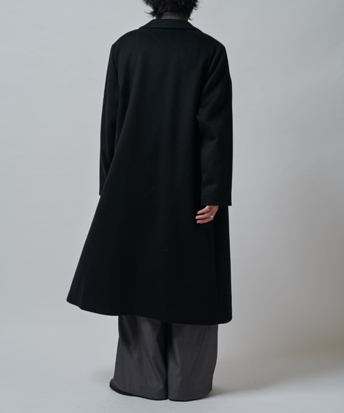 定価10万円　エトセンス チェスターコート　ブラック　サイズ2 lui's ビーバーメルトンクラシックチェスター（チェスターコート）｜Lui's