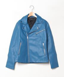 ブランド古着】メンズのライダースジャケット（ブルー・ネイビー