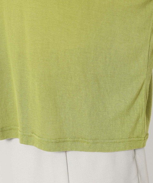 mysty woman（ミスティウーマン）の「【WEB限定】フラッペシアー半袖Tシャツ　499727（Tシャツ/カットソー・レディース・オフホワイト/ブラック/グレー/グリーン/ブルー/パープル/イエロー/ピンク・FREE）」の17枚目の写真