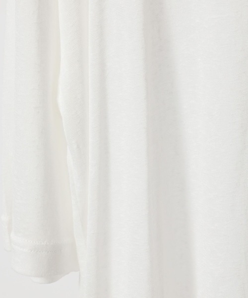 mysty woman（ミスティウーマン）の「【WEB限定】フラッペシアー半袖Tシャツ　499727（Tシャツ/カットソー・レディース・オフホワイト/ブラック/グレー/グリーン/ブルー/パープル/イエロー/ピンク・FREE）」の15枚目の写真