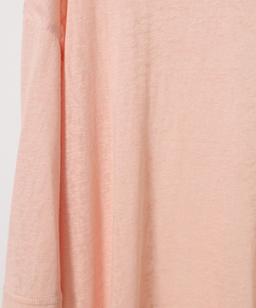 mysty woman（ミスティウーマン）の「【WEB限定】フラッペシアー半袖Tシャツ　499727（Tシャツ/カットソー・レディース・オフホワイト/ブラック/グレー/グリーン/ブルー/パープル/イエロー/ピンク・FREE）」の12枚目の写真