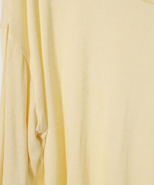 mysty woman（ミスティウーマン）の「【WEB限定】フラッペシアー半袖Tシャツ　499727（Tシャツ/カットソー・レディース・オフホワイト/ブラック/グレー/グリーン/ブルー/パープル/イエロー/ピンク・FREE）」の11枚目の写真