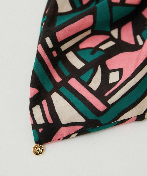 SALON adam et rope'(サロン アダム エ ロペ)の「リバティシュシュ(シュシュ・レディース・ブラック/ブルー系その他4/グリーン・FREE)」の11枚目の写真