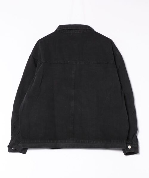 MASHIRO(マシロ)の「【MASHIRO】ビッグシルエットデニムジャケット(デニムジャケット・レディース・ブラック/ブルー・FREE)」の5枚目の写真