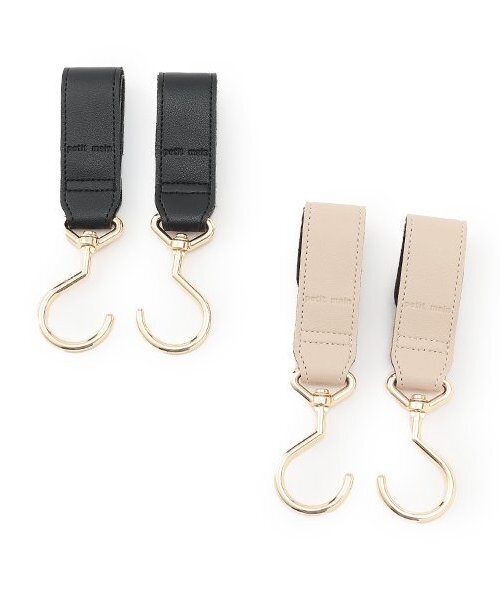 petit main(プティマイン)の「ベビーカーフック(ベビーカー/ベビーカー用品・キッズ・ベージュ/ブラック・F)」の4枚目の写真
