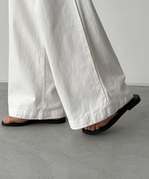 CANAL JEAN（キャナルジーン）の「El mar　コットンベイカーイージーパンツ（その他パンツ・レディース・ベージュ/アイボリー・ONE SIZE）」の14枚目の写真