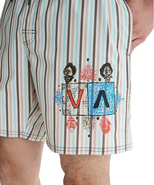 RVCA(ルーカ)の「RVCA メンズ 【RICH JACOBS】 JACOBS ARCHIVE STRP ELASTIC 17 ボードショーツ 【2025年夏モデル】/ルーカウエストゴムストライプ柄ボードショーツ・サーフトランクス・バギーショーツ(水着)(水着・メンズ・マルチ・SMALL/MEDIUM/LARGE/X-LARGE)」の5枚目の写真