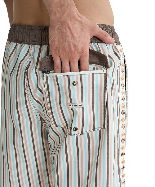 RVCA(ルーカ)の「RVCA メンズ 【RICH JACOBS】 JACOBS ARCHIVE STRP ELASTIC 17 ボードショーツ 【2025年夏モデル】/ルーカウエストゴムストライプ柄ボードショーツ・サーフトランクス・バギーショーツ(水着)(水着・メンズ・マルチ・SMALL/MEDIUM/LARGE/X-LARGE)」の7枚目の写真