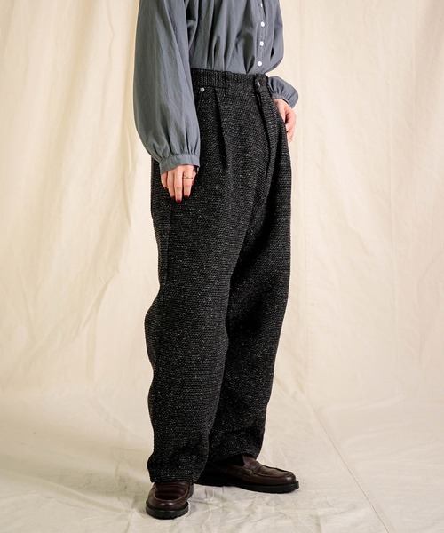 Brocante（ブロカント）の「[Brocante / ブロカント] オリジナルツイード アンプリッセパンツ（その他パンツ・レディース・ベージュ/ブラック・1/2）」の4枚目の写真