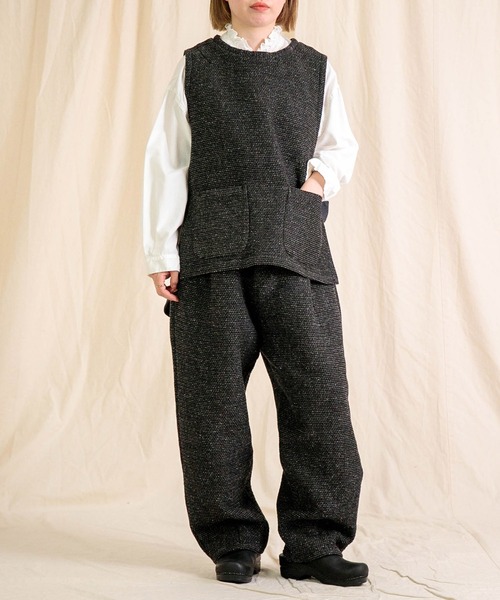 Brocante（ブロカント）の「[Brocante / ブロカント] オリジナルツイード アンプリッセパンツ（その他パンツ・レディース・ベージュ/ブラック・1/2）」の8枚目の写真