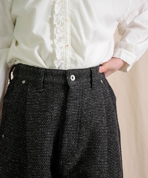 Brocante（ブロカント）の「[Brocante / ブロカント] オリジナルツイード アンプリッセパンツ（その他パンツ・レディース・ベージュ/ブラック・1/2）」の19枚目の写真