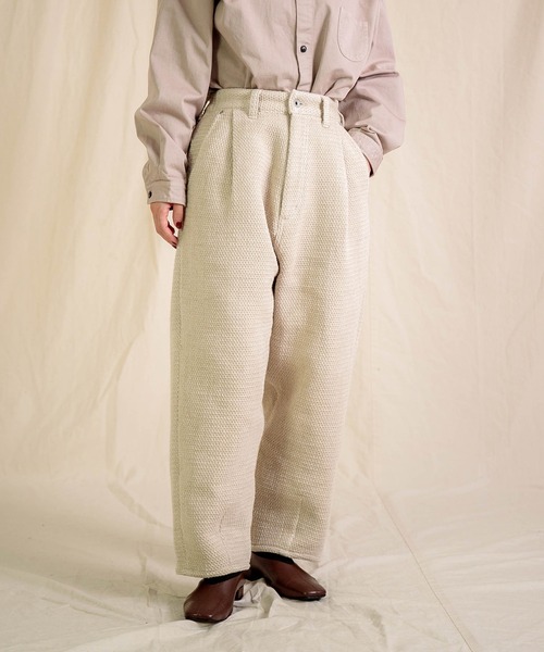 Brocante / ブロカント] オリジナルツイード アンプリッセパンツ