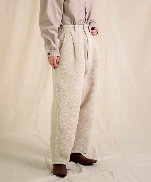 Brocante（ブロカント）の「[Brocante / ブロカント] オリジナルツイード アンプリッセパンツ（その他パンツ・レディース・ベージュ/ブラック・1/2）」の11枚目の写真