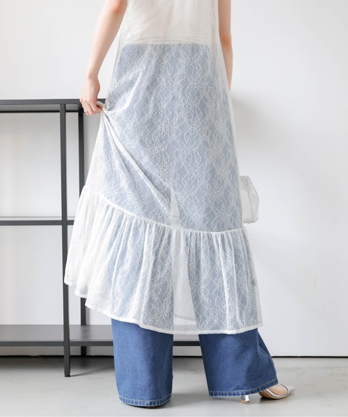 AMELY(エミリー)の「美脚ワイドストレートデニムパンツ(デニムパンツ・レディース・ブラック/ブルー・M/L)」の17枚目の写真