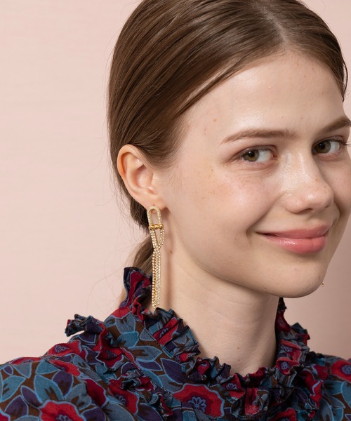 セール】【Merry Gem】選べるバリエーション ロングチェーンピアス KNF