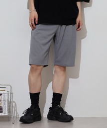 CRONOS グレー ハーフパンツ CRONOS DOUBLE STRIPES SHORTS【CREAM】