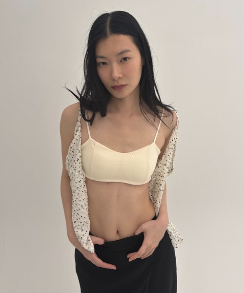 AP STUDIO コラーゲンキャミ カップ付 2色セット カップ付きベーシックストラップブラ（キャミソール）｜FUULLY