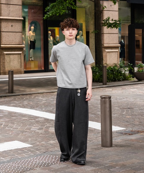 kutir（クティール）の「BARREL LEG SLACKS PANTS／バレルレッグスラックスパンツ（スラックス・メンズ・ブラック/チャコールグレー・LARGE/SMALL/MEDIUM）」の21枚目の写真