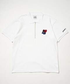 kaoyorinakami×FREAKSStore 黒 ハーフジップ ハート刺繍 KAOYORINAKAMI×FREAK'S STORE/カオヨリナカミ×フリークスストア
