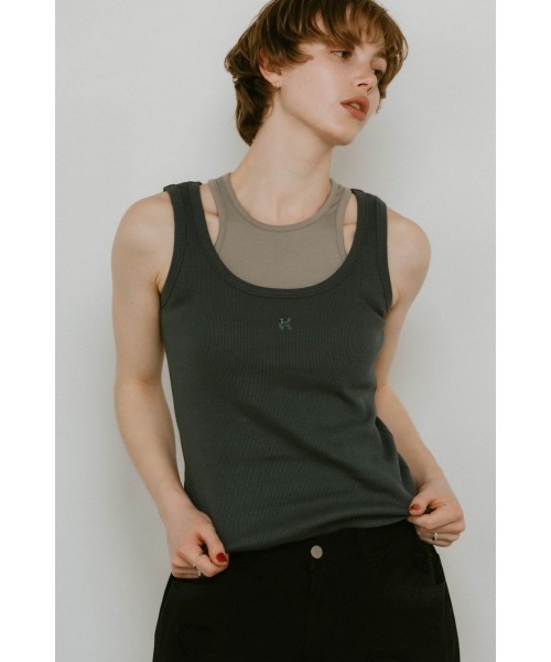 2piece layered logo tank top（タンクトップ）｜Knuth Marf