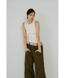 2piece layered logo tank top