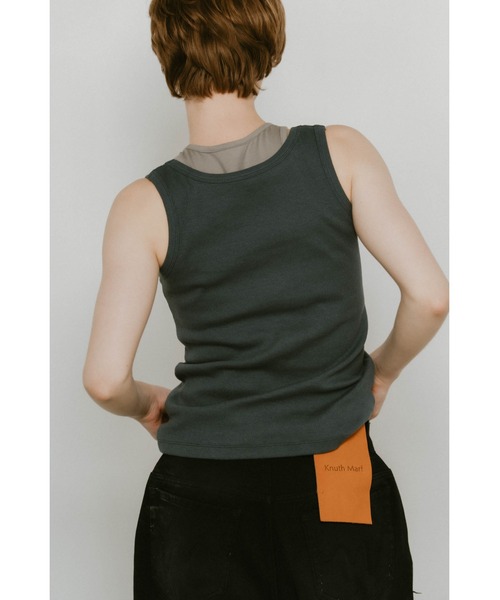 2piece layered logo tank top（タンクトップ）｜Knuth Marf