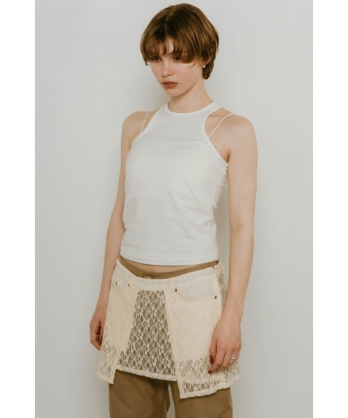 2piece layered logo tank top（タンクトップ）｜Knuth Marf