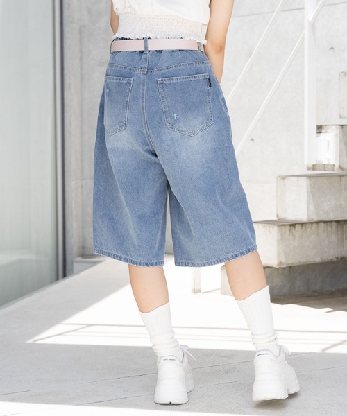 repipi armario（レピピ アルマリオ）の「Looseハーフパンツ（デニムパンツ・キッズ・ブラック/ブルー系その他/ブルー・SMALL/MEDIUM/LARGE）」の18枚目の写真