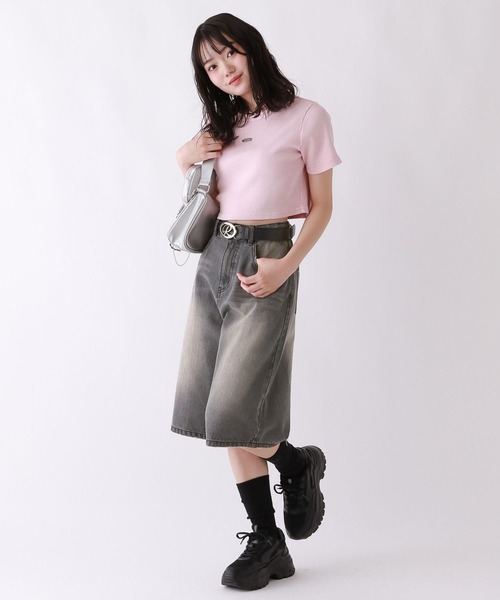 repipi armario（レピピ アルマリオ）の「Looseハーフパンツ（デニムパンツ・キッズ・ブラック/ブルー系その他/ブルー・SMALL/MEDIUM/LARGE）」の22枚目の写真