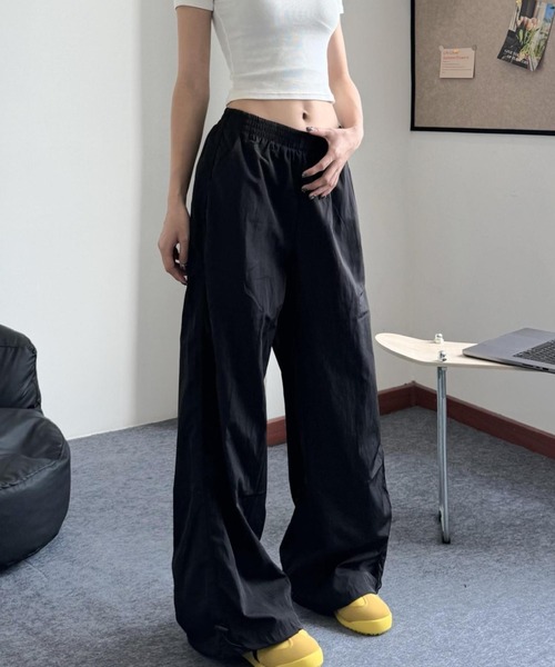FREE STYLISTS(フリー スタイリスト)の「YUGA_YGMC Hip conscious parachute pants(その他パンツ・レディース・ブラック/ライトグレー・M/L/XL/S)」の8枚目の写真