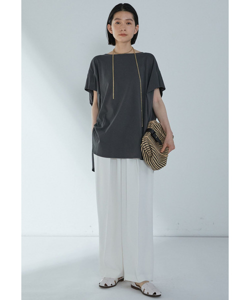 1er Arrondissement（プルミエアロンディスモン）の「２タックツイルパンツ（その他パンツ・レディース・ブラック系その他3/オフホワイト・38/36）」の3枚目の写真