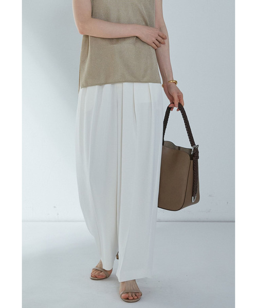 1er Arrondissement（プルミエアロンディスモン）の「２タックツイルパンツ（その他パンツ・レディース・ブラック系その他3/オフホワイト・38/36）」の6枚目の写真