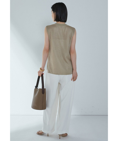 1er Arrondissement（プルミエアロンディスモン）の「２タックツイルパンツ（その他パンツ・レディース・ブラック系その他3/オフホワイト・38/36）」の10枚目の写真