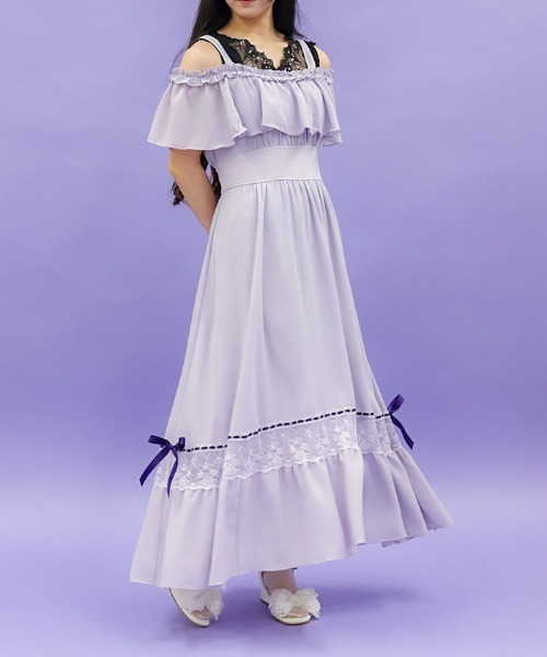 10-2 有松絞り 裾フリルワンピースセット
