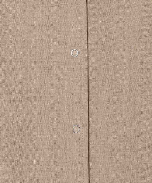 BAYFLOW(ベイフロー)の「リネンライクジレワンピース(ワンピース・レディース・チャコール/ベージュ・FREE)」の4枚目の写真