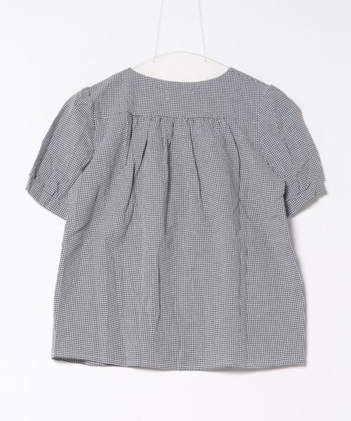 urge:(アージコロン )の「【URGE:】チェック柄 スクエアネック 半袖 パフスリーブ ブラウス(シャツ/ブラウス・レディース・グリーン/ブラック・X-LARGE/LARGE/MEDIUM/SMALL)」の3枚目の写真