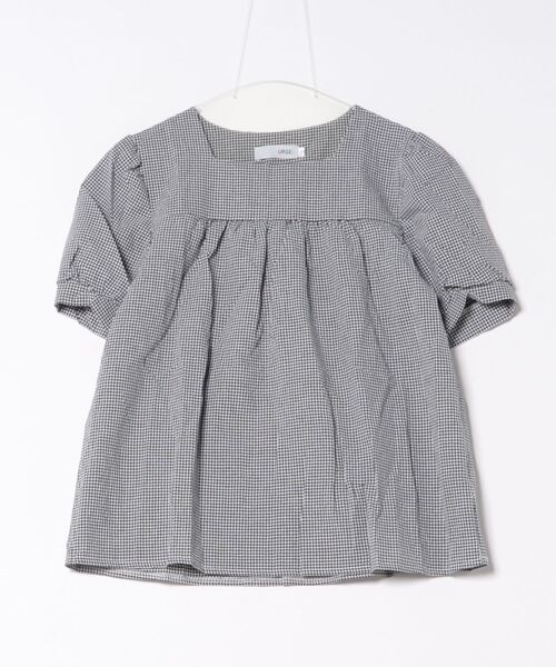 urge:(アージコロン )の「【URGE:】チェック柄 スクエアネック 半袖 パフスリーブ ブラウス(シャツ/ブラウス・レディース・グリーン/ブラック・X-LARGE/LARGE/MEDIUM/SMALL)」の10枚目の写真