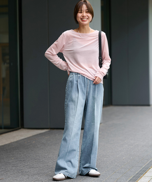 JOURNAL STANDARD relume（ジャーナルスタンダード　レリューム）の「《追加4》9oz C/Rデニムイージー（デニムパンツ・レディース・ブルー/ダークブルー・36/38）」の11枚目の写真