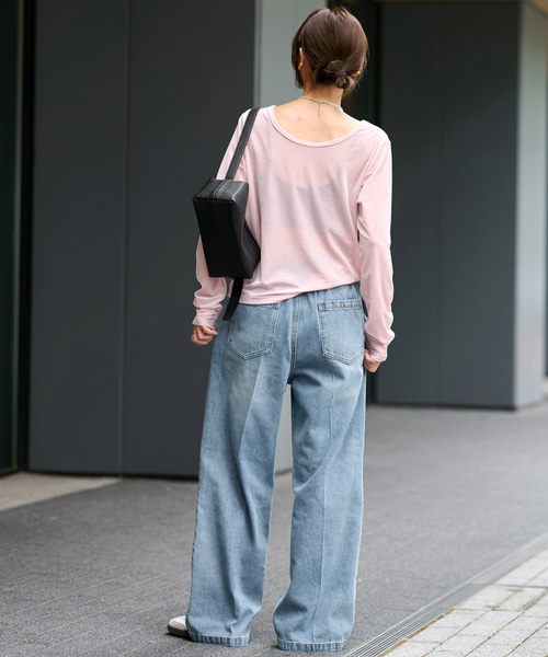 JOURNAL STANDARD relume（ジャーナルスタンダード　レリューム）の「《追加4》9oz C/Rデニムイージー（デニムパンツ・レディース・ブルー/ダークブルー・36/38）」の14枚目の写真