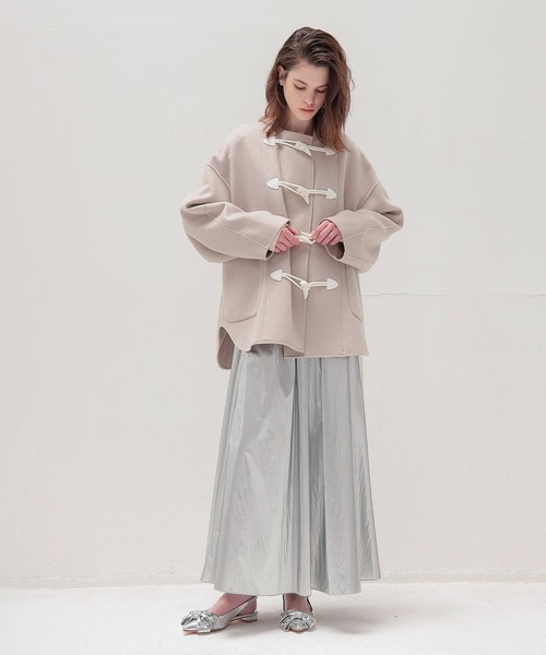 STUMBLY(スタンブリー)の「STUMBLY / Short Duffle Jacket(ショートダッフルジャケット 535-3252920)(ダッフルコート・レディース・ネイビー/ベージュ・38)」の8枚目の写真