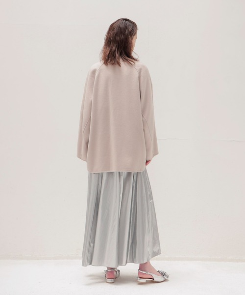STUMBLY(スタンブリー)の「STUMBLY / Short Duffle Jacket(ショートダッフルジャケット 535-3252920)(ダッフルコート・レディース・ネイビー/ベージュ・38)」の9枚目の写真