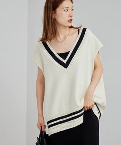 新品未使用！FRAMeWORK チルデンベスト ダークグレー FRAMeWORK（フレームワーク）の「≪追加≫チルデンベスト