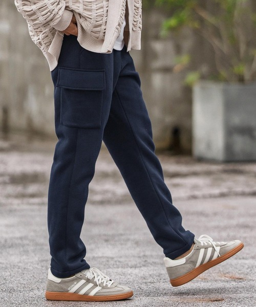 mp13869-裏起毛スウェットカーゴパンツ（カーゴパンツ）｜CAMBIO