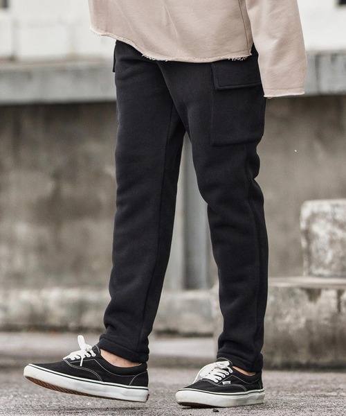 CAMBIO（カンビオ）の「mp13869-裏起毛スウェットカーゴパンツ（カーゴパンツ・メンズ・グレー/ブラック/オートミール/ネイビー・S/M/L）」の7枚目の写真