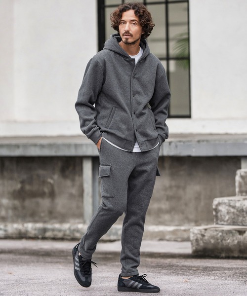 mp13869-裏起毛スウェットカーゴパンツ（カーゴパンツ）｜CAMBIO